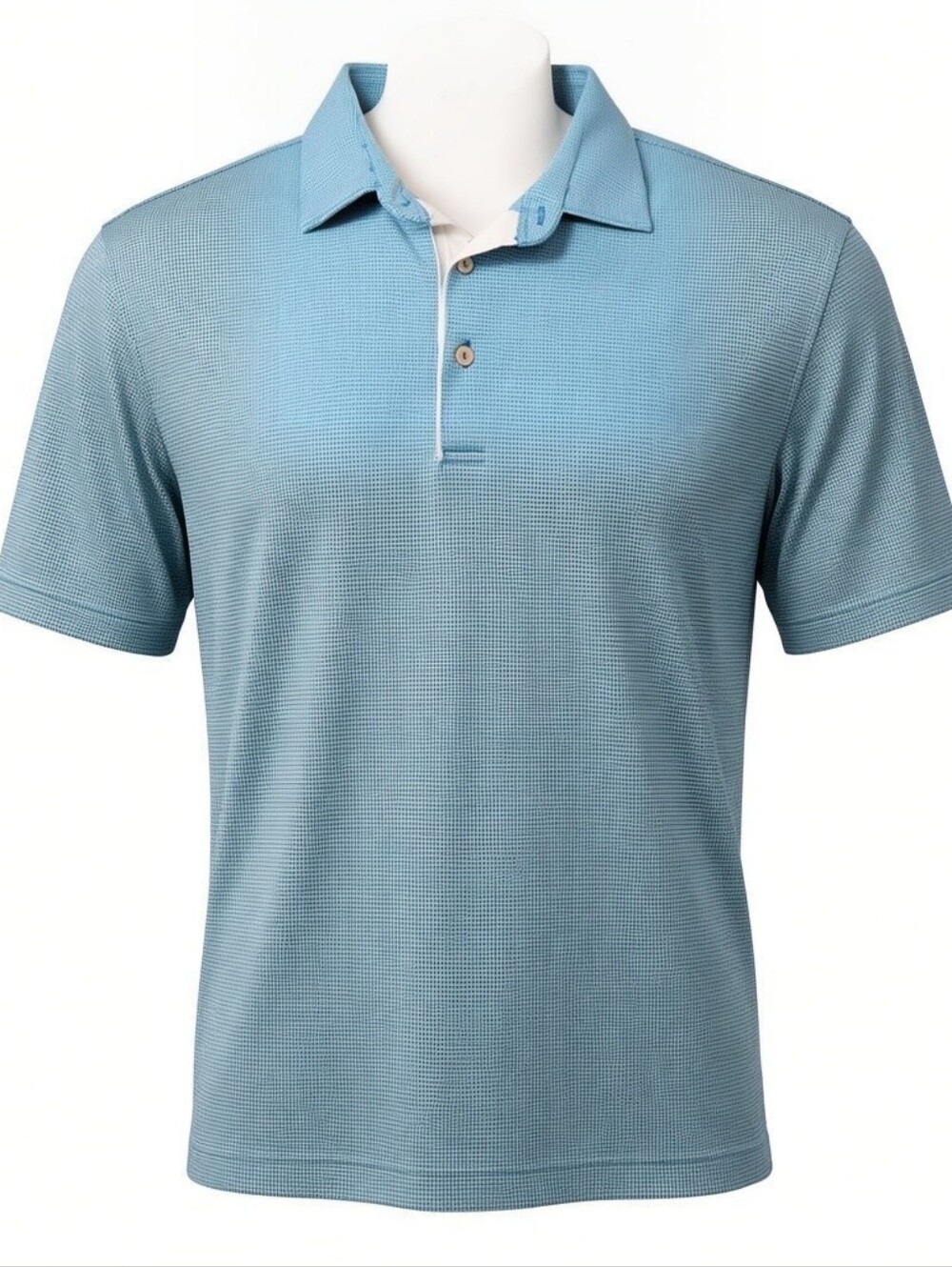 Peter Millar Polo Shirt, Blue Micro Dot, Men's 3XL Big & Tall